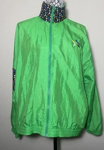 Vintage Green Speedo Women’s Windbreaker Jacket Large - Picture 1 of 6