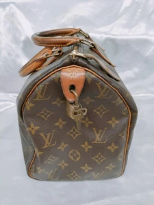 【Authentic】 LOUIS VUITTON Speedy 30 Monogram Handbag M41526 Padlock - Picture 1 of 16