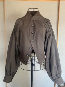 Unused Vivienne Westwood Balloon Sleeve Bomber Jacket Women Size S Brown - Picture 1 of 10