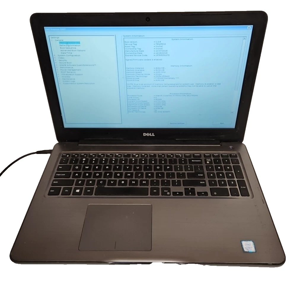 Dell Inspiron 15 5567 8 GB RAM Notebooks/Laptops for Sale | Shop