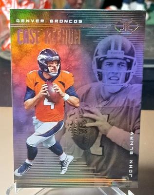 2018 PANINI ILLUSIONS #64 - CASE KEENUM/JOHN ELWAY - DENVER BRONCOS CARD - Image 1 of 2
