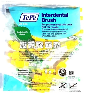 25x TePe Original  Interdentalbürsten 0,7mm gelb - Zahnzwischenraumbürsten - Bild 1 von 3