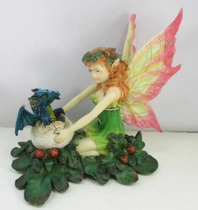 Fairy with Dragon Egg Figurine - 2003 Creations Adams Apple Distributing L.P. - Picture 1 of 10