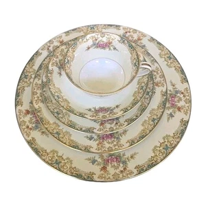 Vintage Noritake Occupied Japan Camelot 37PC Dinnerware Set Serving For 8 - Picture 1 of 13