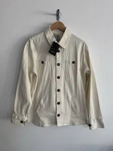 Sobrecamisa Percival Wellington Peso Pesado Cazadora Crema Grande **NUEVA** - Imagen 1 de 16