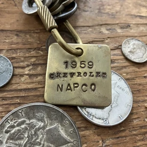 1959 Chevrolet NAPCO Solid Brass Key Fob ‘59 Chevy Truck C-10 GMC - Picture 1 of 4