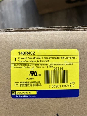 Square D 140R-402 Current Transformer 4000:5 25-400Hz -NIB - Image 1 of 2