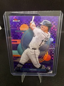 2025 Topps Finest - Uncommon Jace Jung #191 Checkerboard Refractor (RC)/99 - Imagen 1 de 2