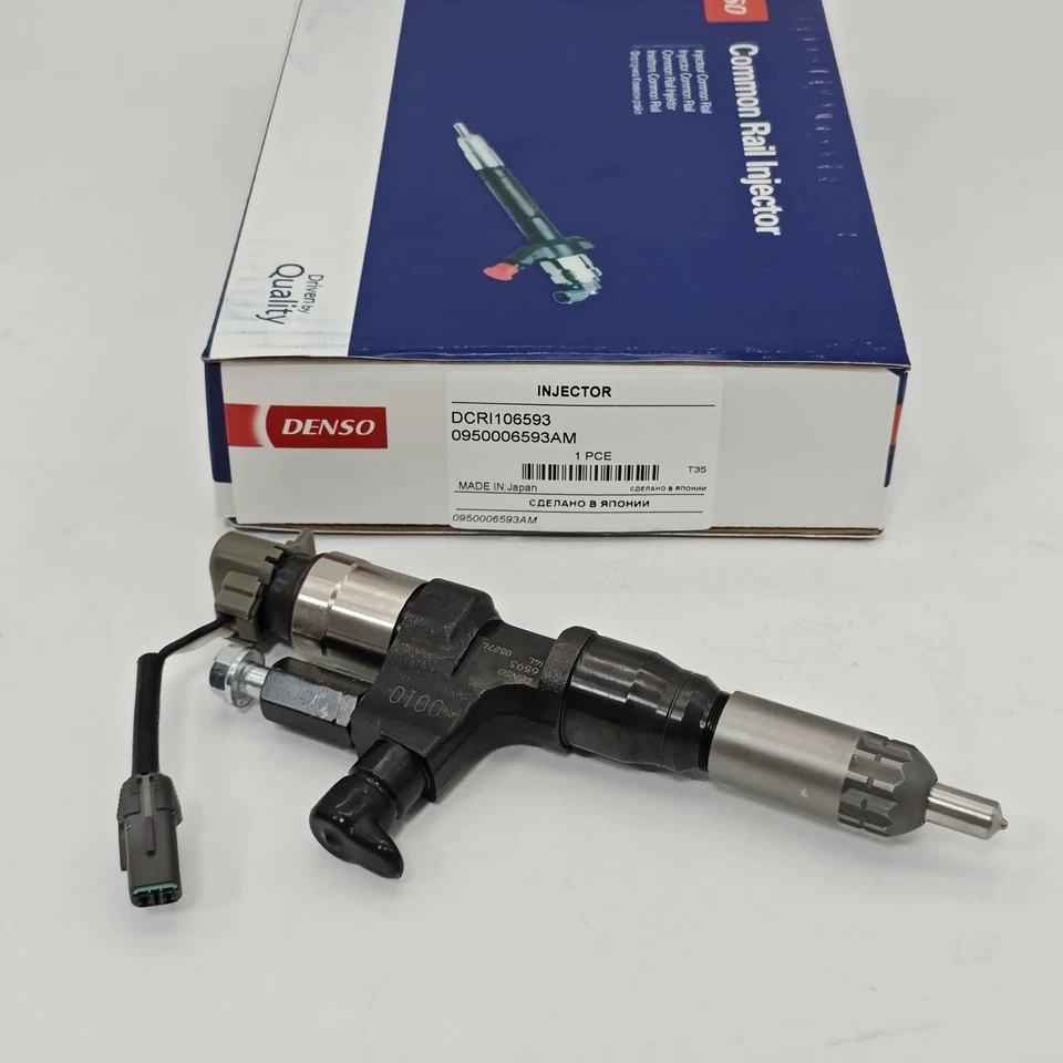 New 1x DENSO Fuel Injector 095000-6593 for Denso Hino J08E Kobelco SK330-8 SK350 — 第 1/4 张图片