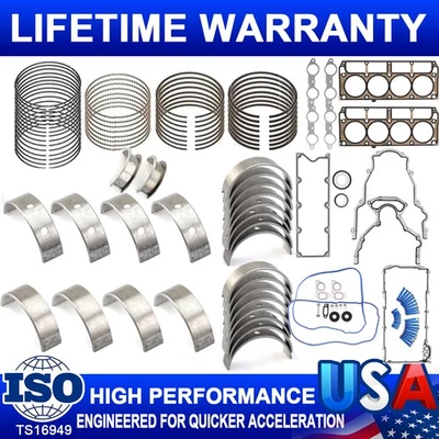 Parafuso de junta de anel de reconstrução de motor para 08-2011 GMC Sierra 1500 SLE estendido 5.3L - Imagem 1 de 4