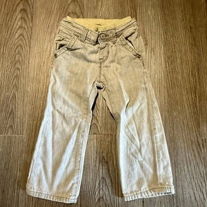 Baby Gap Gray Jeans Elastic Waist My First Easy Slim Baby Boy 12-18 Months - Picture 1 of 2