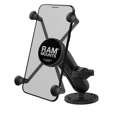 X-Grip Large Phone Mount with Drill-Down Base RAM-B-138-UN10 with Medium Arm - Image 1 of 4