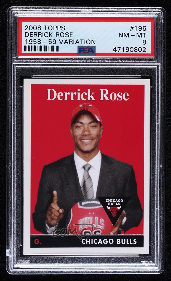 Topps Derrick Rose Basketball Rookie Sports Trading Cards