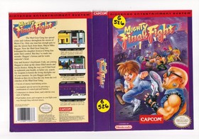 Mighty Final Fight - Authentic (Nintendo NES) Rental Box Cut Out - Insert ONLY