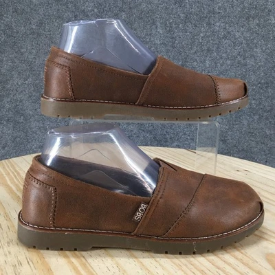 Skechers BOBS Shoes Womens 8.5 Chill Lugs Urban Spell Loafer Flats 113352 Brown - Image 1 of 4