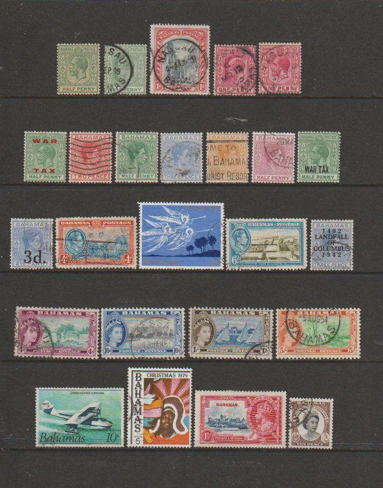 BAHAMAS   Collection of  Various  Stamps     USED - Image 1 of 1