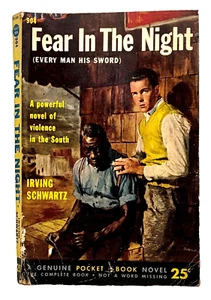 Fear in the Night ( Every Man His Sword ) Pocket edition 1952 by Irving Schwartz - Picture 1 of 3