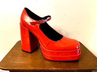 Wild Pair Women's Octavia Double Platform Mary Jane Pumps Red Patent - Size 8 M - Image 1 of 4