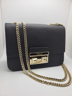 FURLA Bella Mini Crossbody in Black $348 NWT - Image 1 of 4