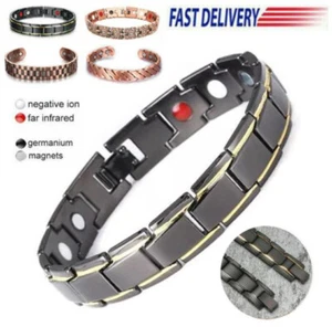 Therapeutic Energy Healing Magnetic Bracelet Therapy Arthritis for Men & Women - Picture 1 of 57