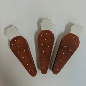 Set/3 Carrot Bowl Filler Easter Spring Decor Accent - Picture 1 of 1