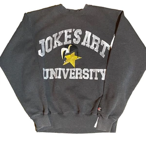 Joke's Art University Champion Sweatshirt Mens M Medium Crewneck Gray ECO - Picture 1 of 24