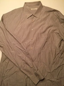 Ermenegildo Zegna gestreiftes Hemd Größe XL 43 17 kleiner Fehler - Bild 1 von 1