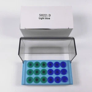 Dental  Disinfect Ultrasonic Scaler Tip Box Implant Sterilize 18Hole Light Blue  - Bild 1 von 2