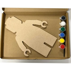 Lego (minifigura) estilo persona pintura en casa kit mdf forma madera - Imagen 1 de 5