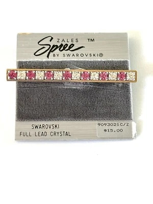 Broche PIN BARRA CRISTAL SWAROVSKI VINTAGE Foto 1 de 2
