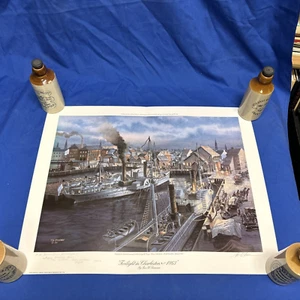 Tom W. Freeman "Crepúsculo en Charleston 1863" prueba de editores firmada - Imagen 1 de 15