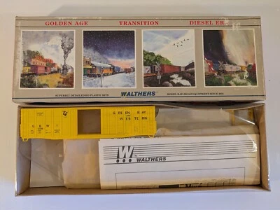 HO 50' Waffle Side Boxcar GBW Green Bay & Western Kit NIB NOS # 932-4711 - Image 1 of 2