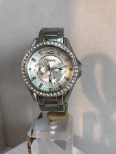 FOSSIL Ladies Riley Multifunction Quartz Stainless Steel Bracelet Watch ES-3202