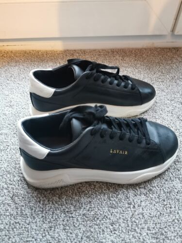 Lavair Linear Trainers Black/White Smart Going Out Shoes - UK Size 7 