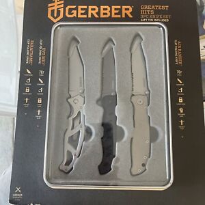 Gerber Gear Greatest Hits 2.0 3 Piece Knife Set & Gift Tin NEW