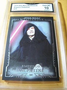 Emperador Palpatine 2015 Star Wars obra maestra # 15 grado 10 L@@K - Imagen 1 de 1