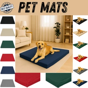 Haustiermatten groß wasserdicht Hundebett 70x95cm mit abnehmbarem Reißverschlussbezug pflegeleicht - Bild 1 von 25