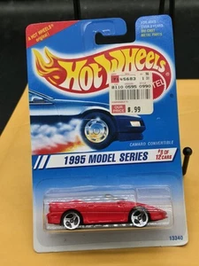 NOS 1994 Hot Wheels 1995 Model Series Diecast #8 Camaro Cabrio - Foto 1 di 2