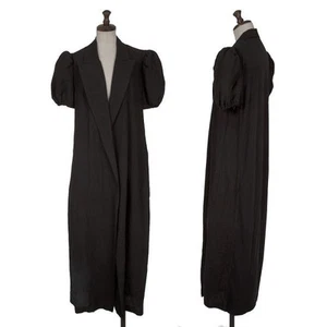 Yohji Yamamoto FEMME Switching Shoulder Design Buttonless Coat Size 1(K-156599) - Picture 1 of 12