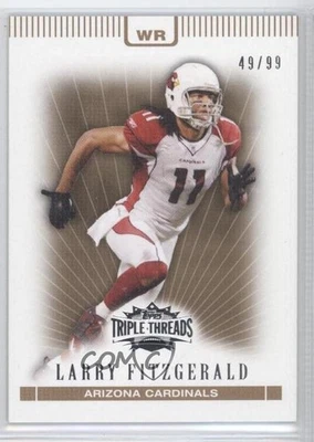 2007 Topps Triple Threads Gold /99 Larry Fitzgerald #63 - Image 1 of 2