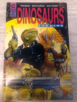 Dinosaurs for Hire #1 Vol. 1 1988 Eternity Comics VF+ Comic Book  FREE SHIPPING - Image 1 of 4