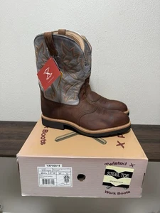 Twisted X Work Steel Toe Boots Men 14EE Leather Brown EH ASTM 2413-05 MSC0002 - Picture 1 of 7