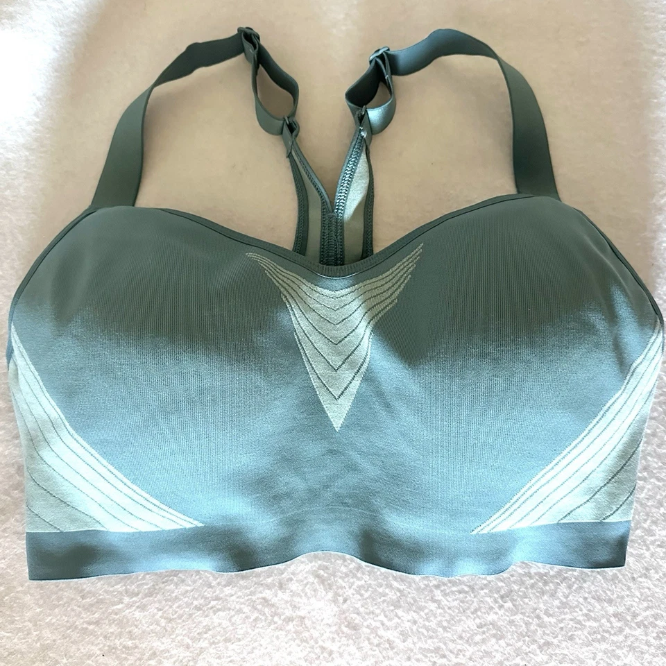 Sujetador deportivo Victoria's Secret 36D azul azulado ON POINT inalámbrico espalda deportiva Foto 1 de 4