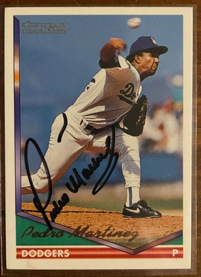Pedro Martinez Signed Autograph Signature Topps Gold Collectible Baseball Card - Image 1 of 2