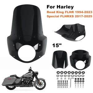 1 Set Motorcycle Fairing w/ 15" Windshield Kit For Harley Road King FLHR FLHRXS - Picture 1 of 11