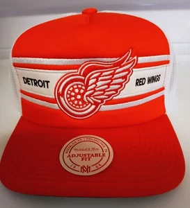 Totalmente Nuevo NHL Detroit Red Wings Sombrero Ajustable Snapback Mitchell & Ness Retro - Imagen 1 de 6