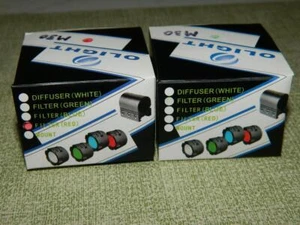 Filtros Olight para linternas LED de la serie M30 Triton rojas y verdes nuevas en caja - Imagen 1 de 6