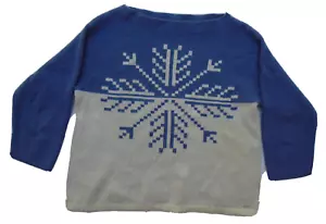 Tommy Hilfiger Pullover Christmas Sweaters Women's L Blue - Picture 1 of 5