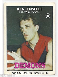 1968 B Scanlens (28) Ken EMSELLE Melbourne Vg. - Picture 1 of 2