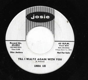 LINDA LEE/GROUP 45RPM '59 JOSIE TILL I WALTZ AGAIN WITH YOU TEEN DOO WOP VERSION - Imagen 1 de 1